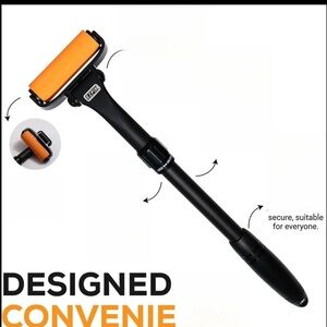 Zelti Orange and Black Adjustable Razor